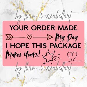 100 thermal Thank you Stickers 2.25" x 1.25" Rectangle